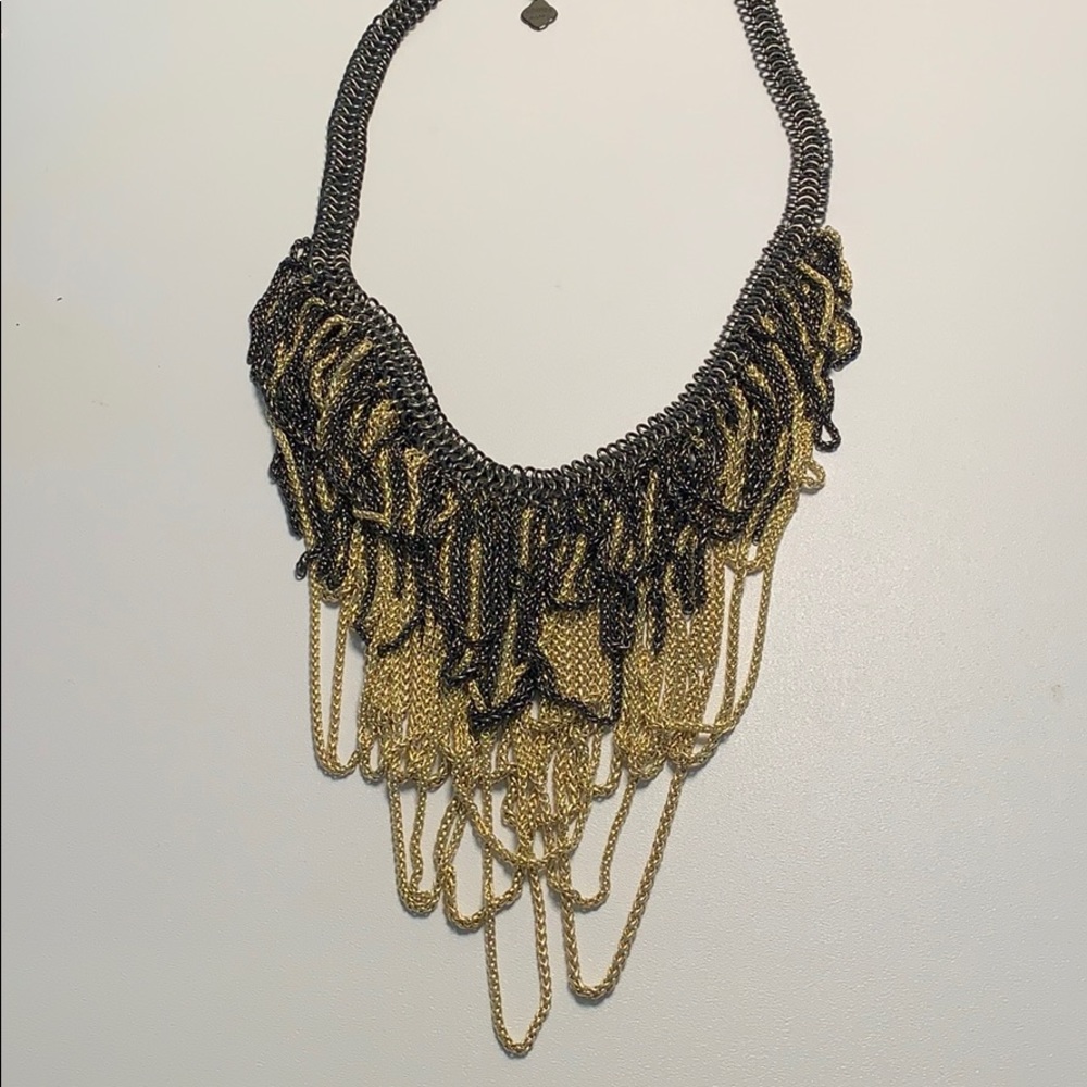 Kendra Scott Gunmetal/Gold Necklace